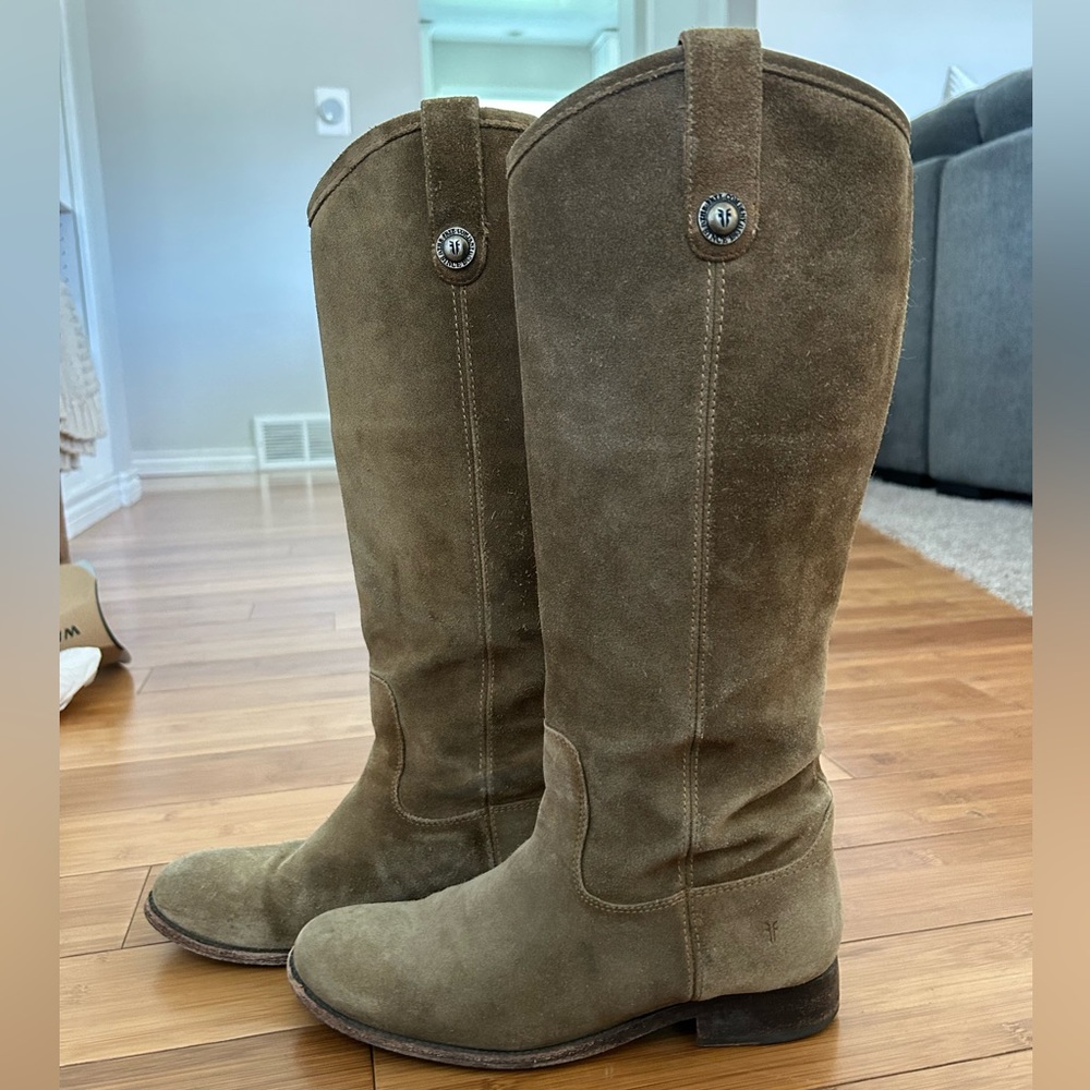 Frye Melissa Button Suede Boots